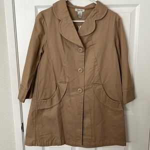 New! Khaki Trench Jacket